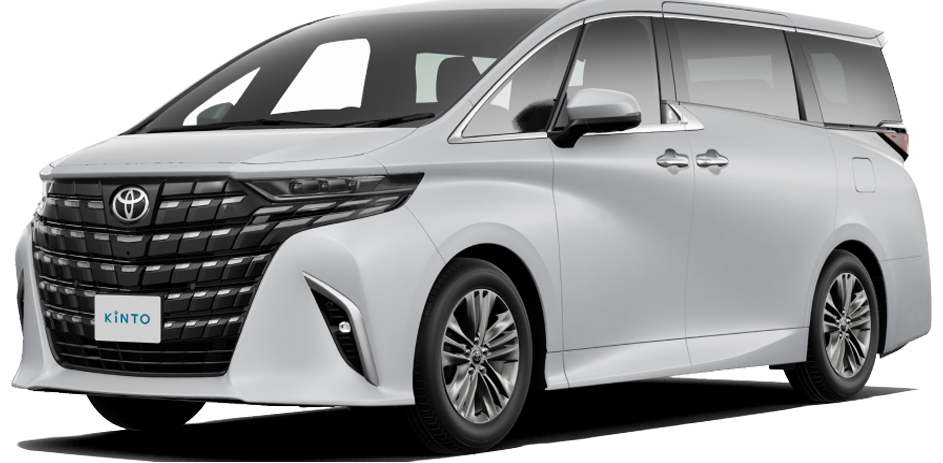 A white Toyota Alphard