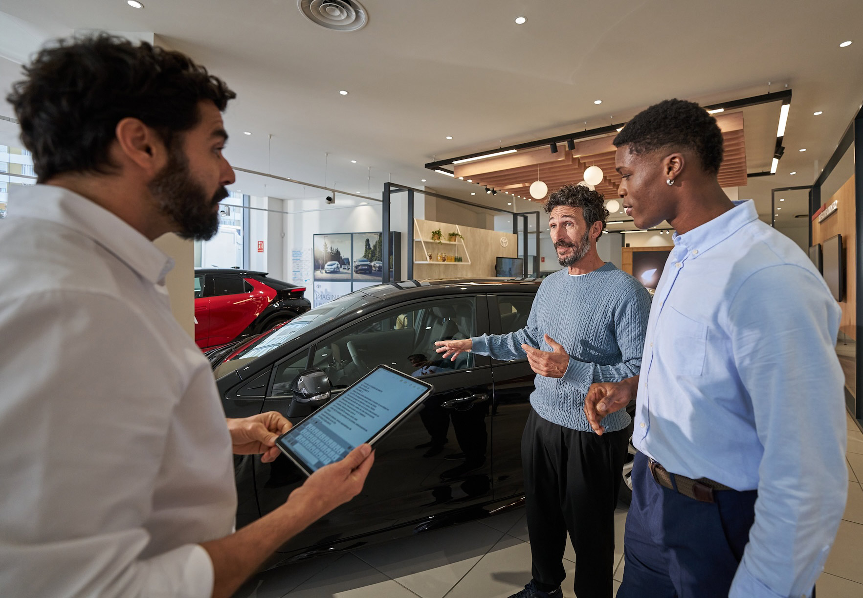 A woman at a KINTO service location