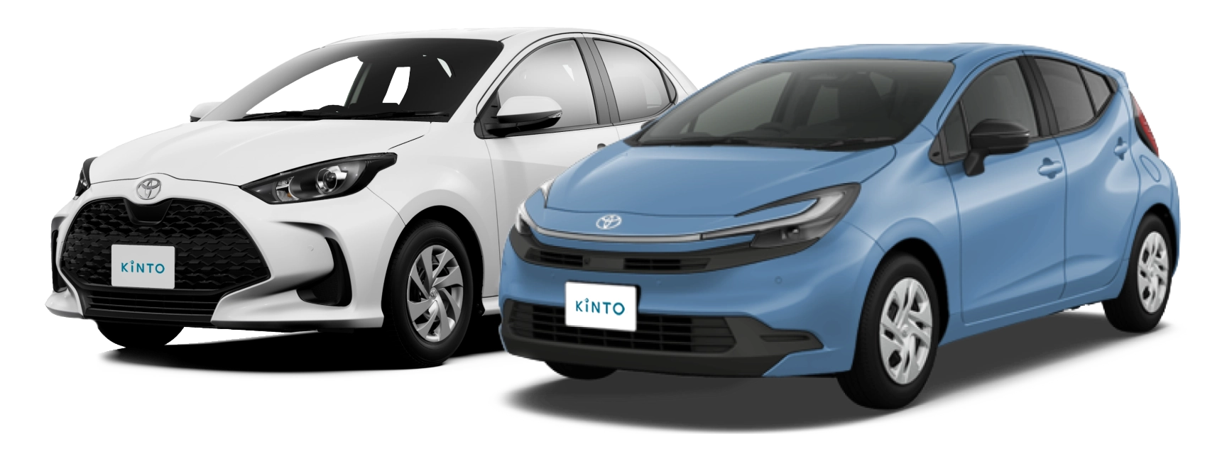 Toyota Yaris and Aqua for KINTO ONE leasing service